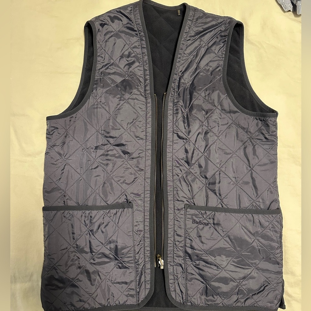 Barbour zip in liner